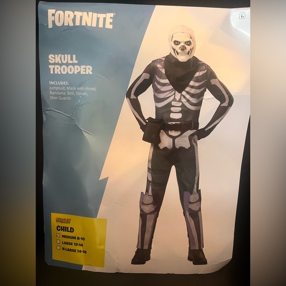 Costumes Skull Trooper Fortnite Halloween Costume Poshmark